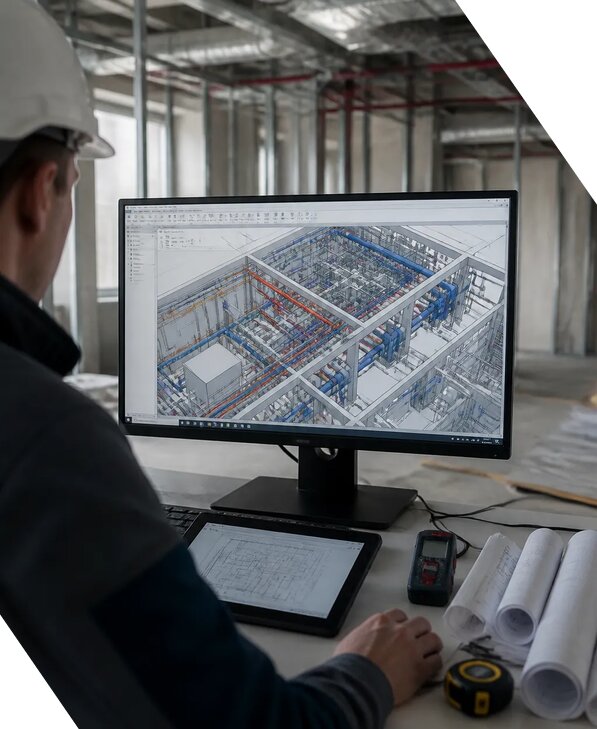 Создание BIM модели инженерных сетей для объектов в Пензе